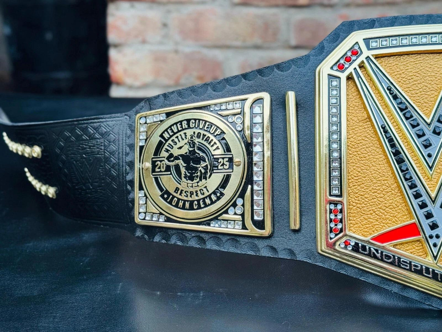 John Cena 17th times Undisputed Championship Replica Belt | 2mm / 4mm | WWE Wrestling Title | Adult Size | Universal Gift for Fans