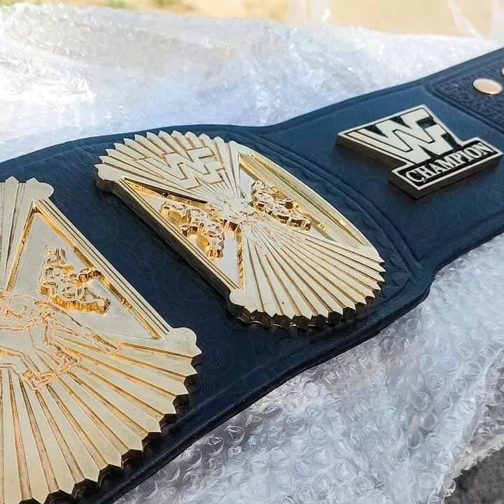 WWF Winged Eagle Championship Belt | 2MM 4MM Real Leather | Classic Wrestling Replica | Hulk Hogan Tribute | Fan Gift