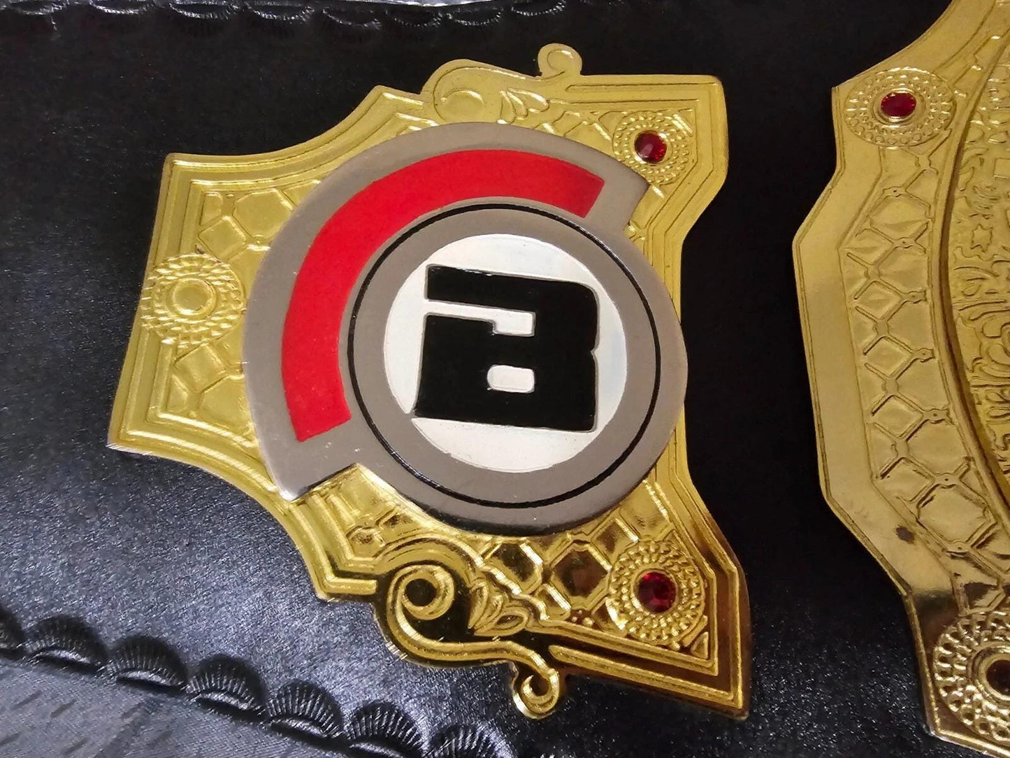 Bellator MMA World Championship Replica Belt | 2MM/4MM Zinc Plates | Adult Size | Real Leather Strap | Ryan Bader Inspired Title