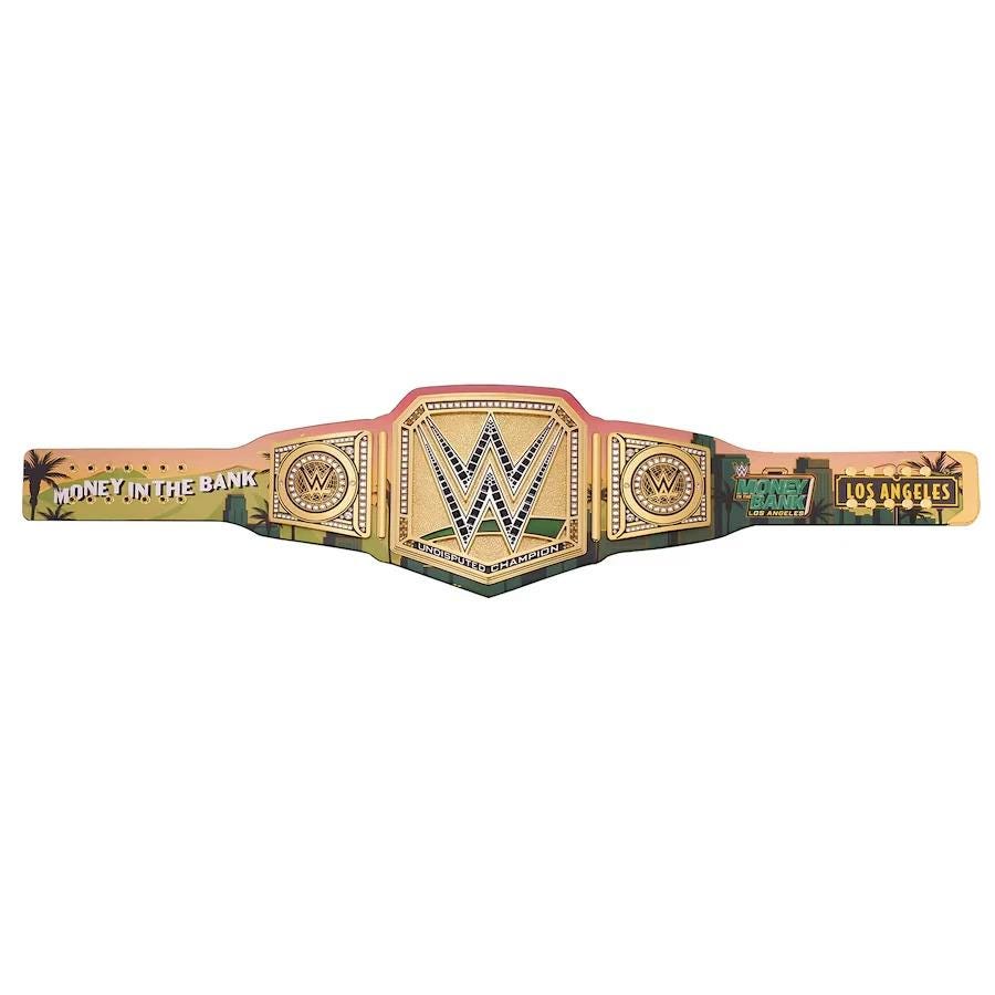 Money in the Bank 2025 Championship Belt – 2MM/4MM Brass Replica – WWE Style Adult Size – Custom Wrestling Title Belt – MITB Vegas