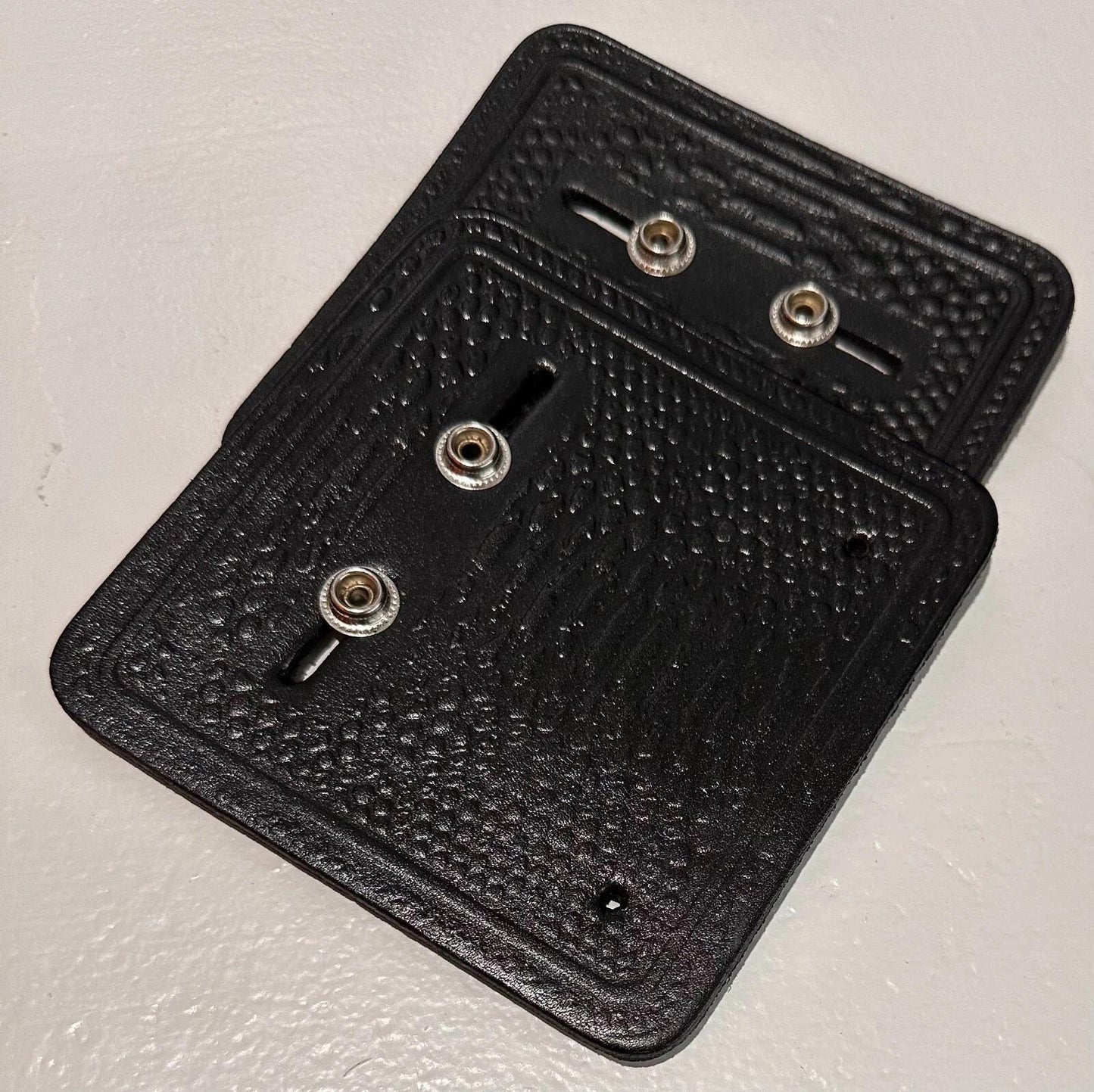 Wrestling Belt Wall Mount Hanger 2 Pack | Real Leather Belt Display Hook | Adjustable Studs | WWE Replica Belt Holder
