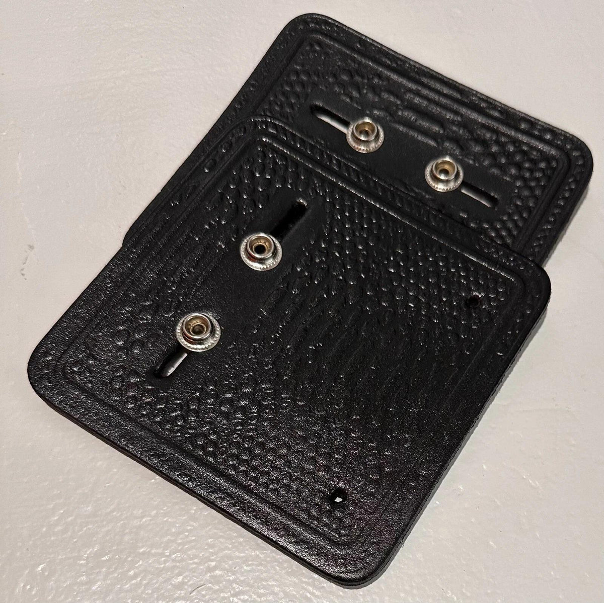 Wrestling Belt Wall Mount Hanger 2 Pack | Real Leather Belt Display Hook | Adjustable Studs | WWE Replica Belt Holder
