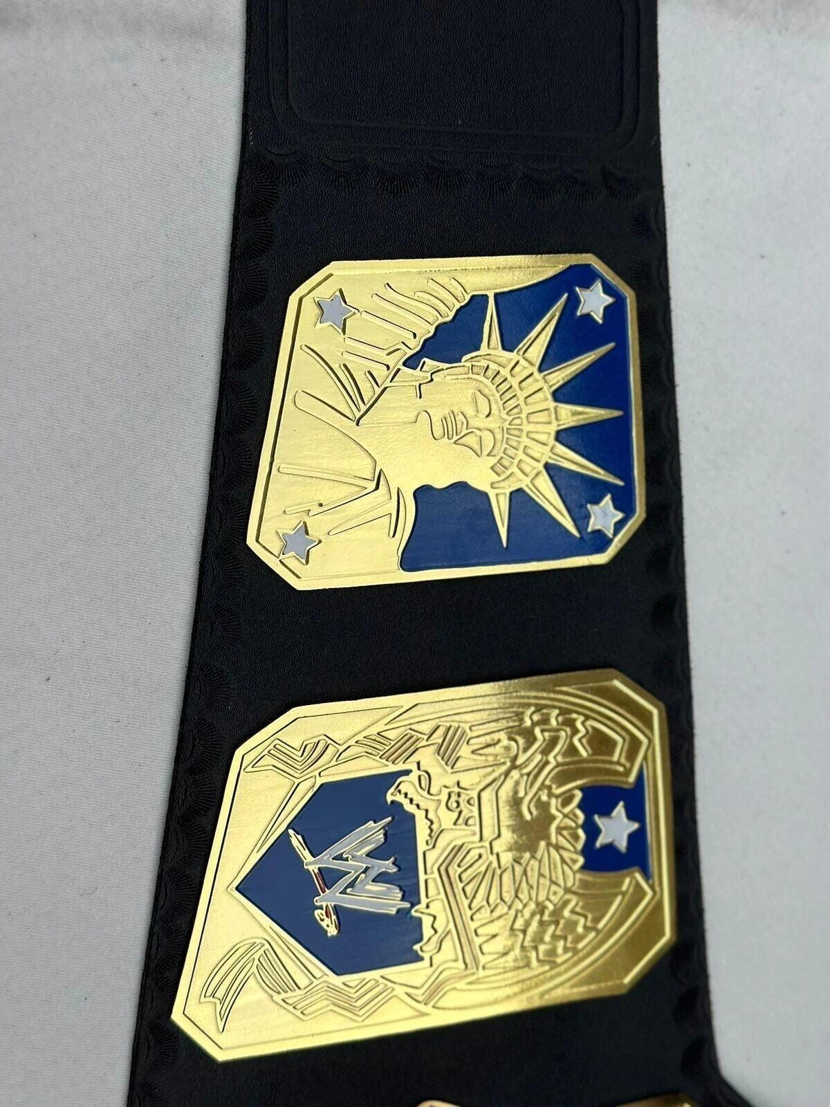 USA Championship Belt | 2MM 4MM Replica Wrestling Title | United States Adult Size Belt | Wrestling Fan Gift | Handmade Belt