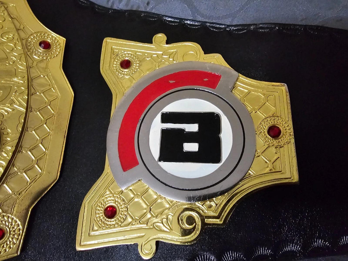 Bellator MMA World Championship Replica Belt | 2MM/4MM Zinc Plates | Adult Size | Real Leather Strap | Ryan Bader Inspired Title