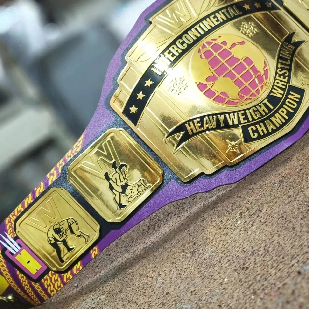 Razor Ramon Intercontinental Championship Replica Belt – 2MM & 4MM Brass | WWF Title Belt | Adult Size | Wrestling Fan Collectible