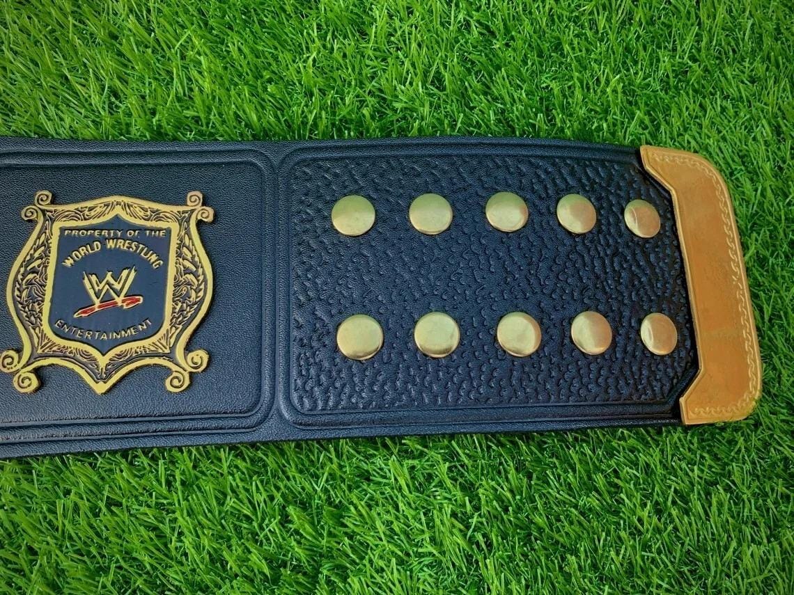 Undisputed Old World Heavyweight Championship Belt | 2MM 4MM Brass Replica Title | Wrestling Belt for Collectors | Adult Size Leather Strap