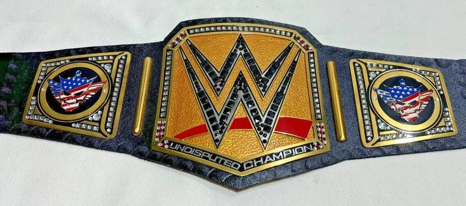 Cody Rhodes Undisputed Heavyweight Championship Belt | 2MM 4MM Brass Replica Title | Adult Size Wrestling Belt | Real Leather Strap