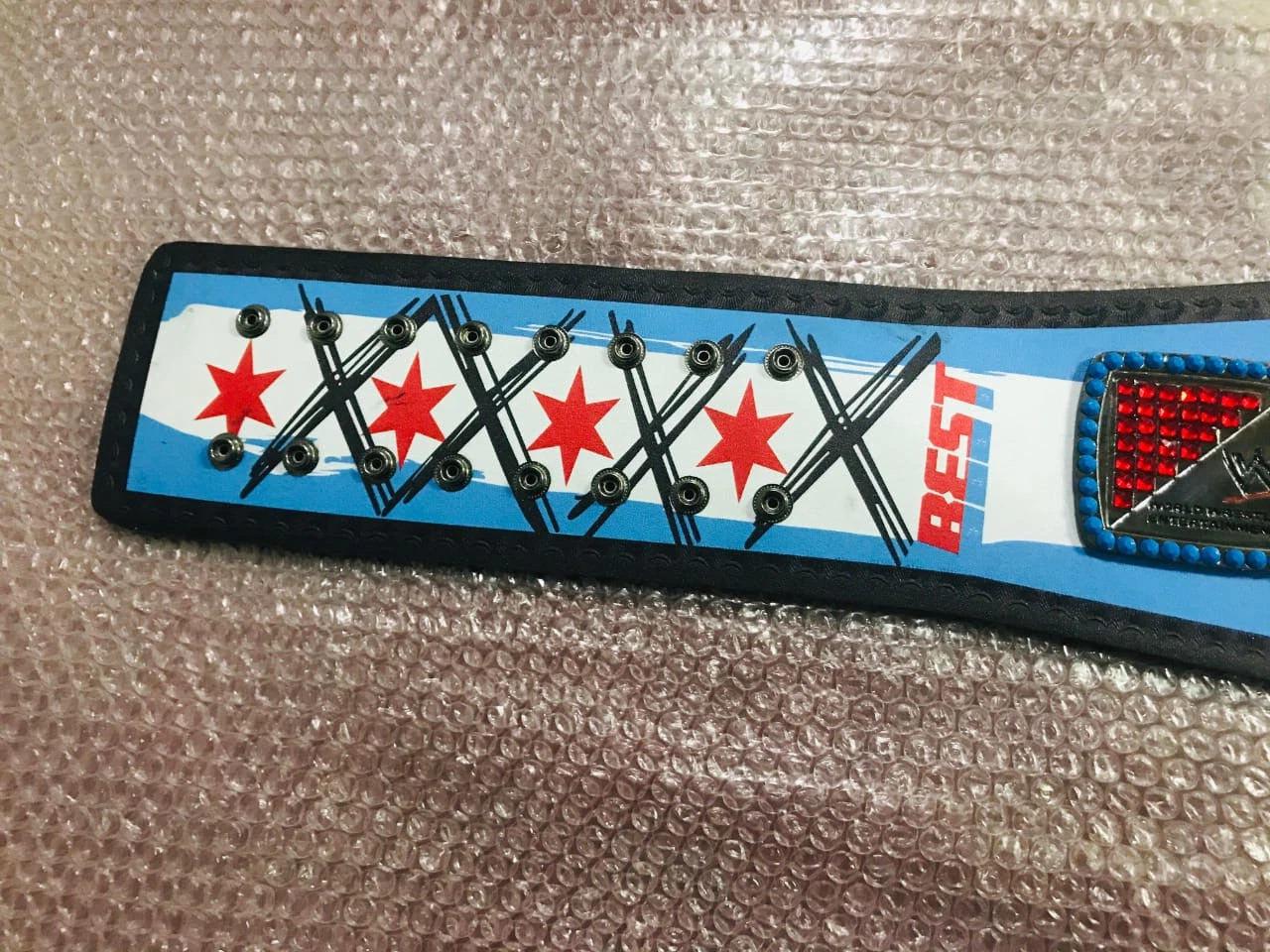 CM Punk Spinner WWE Championship Belt | 2MM 4MM Brass Replica | Real Leather Strap | Wrestling Fan Gift | Adult Size | Fast Free Shipping