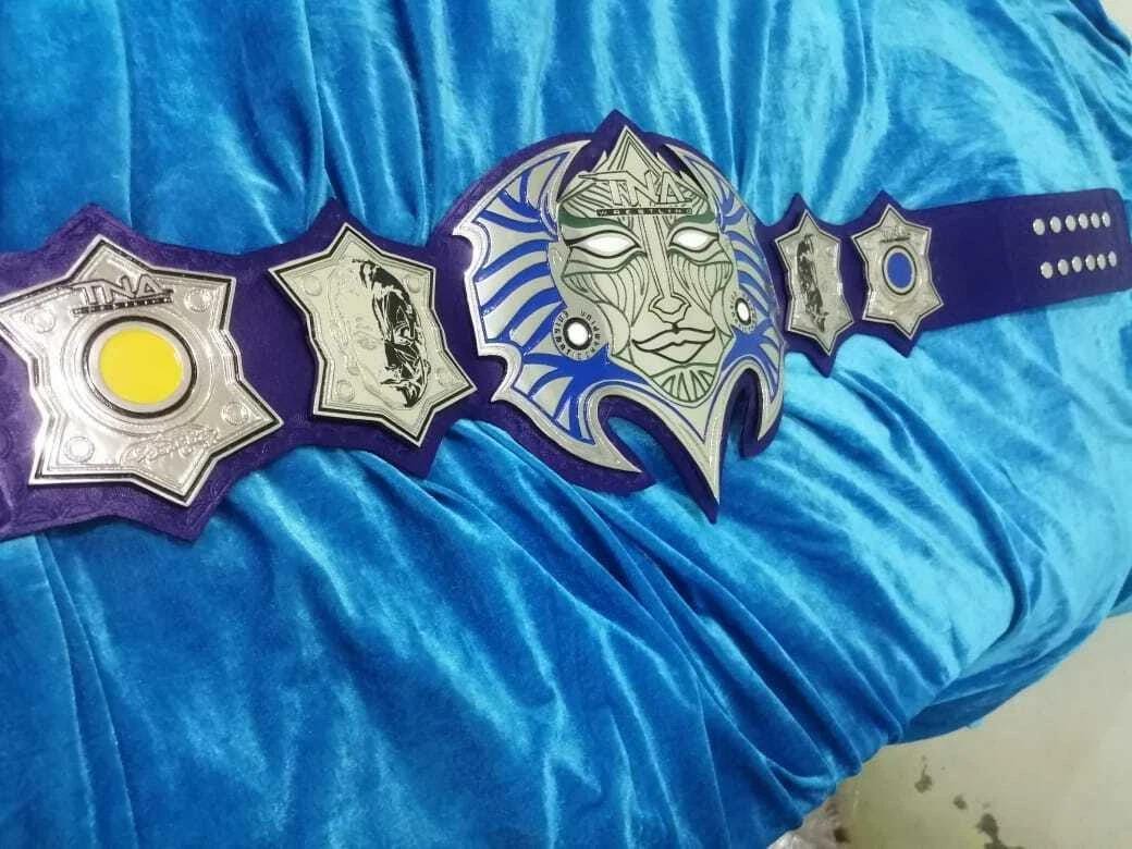 TNA Jeff Hardy Immortal Championship Belt | 2mm 4mm Zinc Plates | Chrome Leather Strap | Adult Size Replica | Wrestling Fan Gift