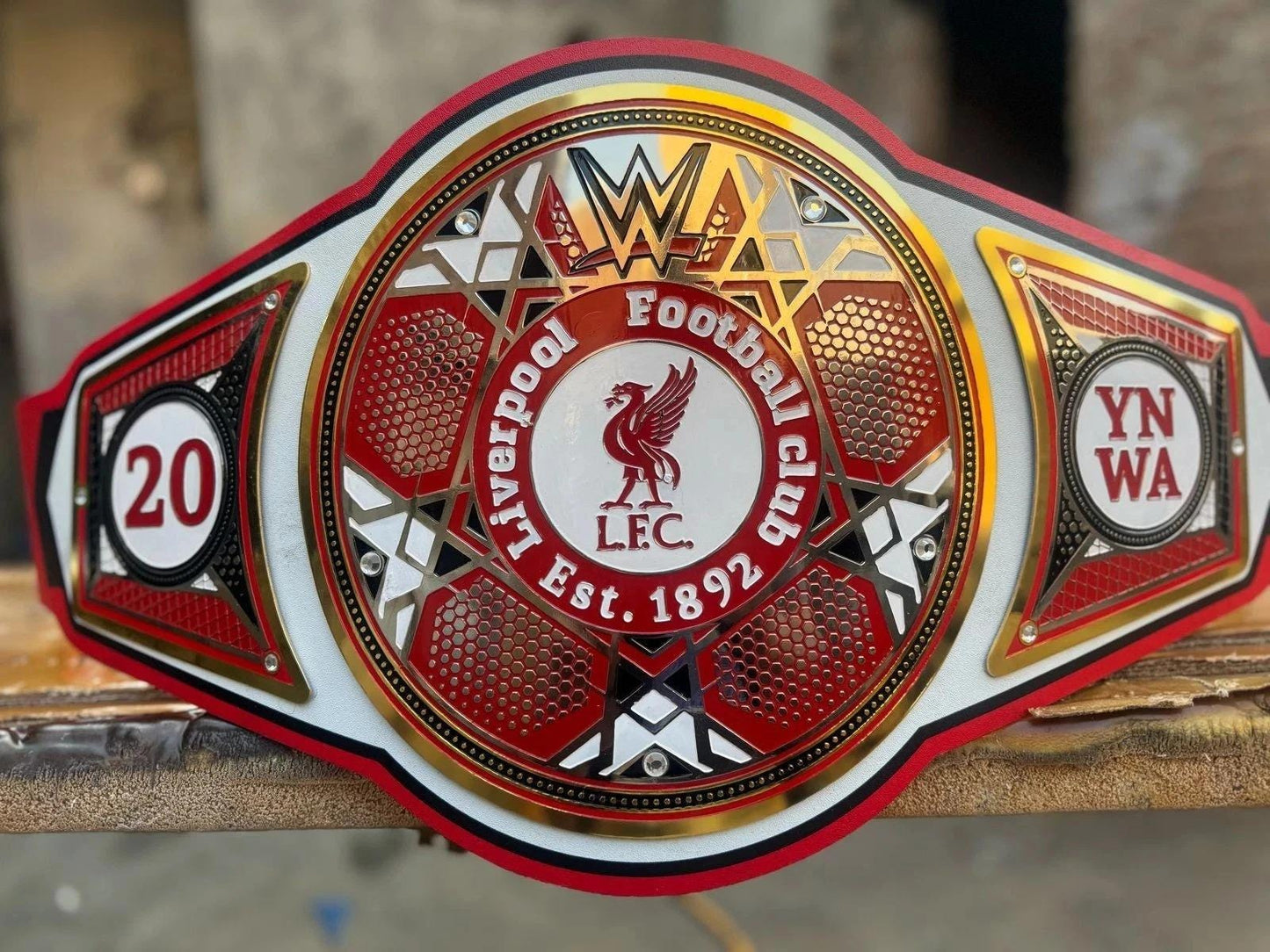 Liverpool FC Legacy Wrestling Championship Belt | 2MM / 4MM Metal Plates | Football Fan Gift | Adult Size Replica Title