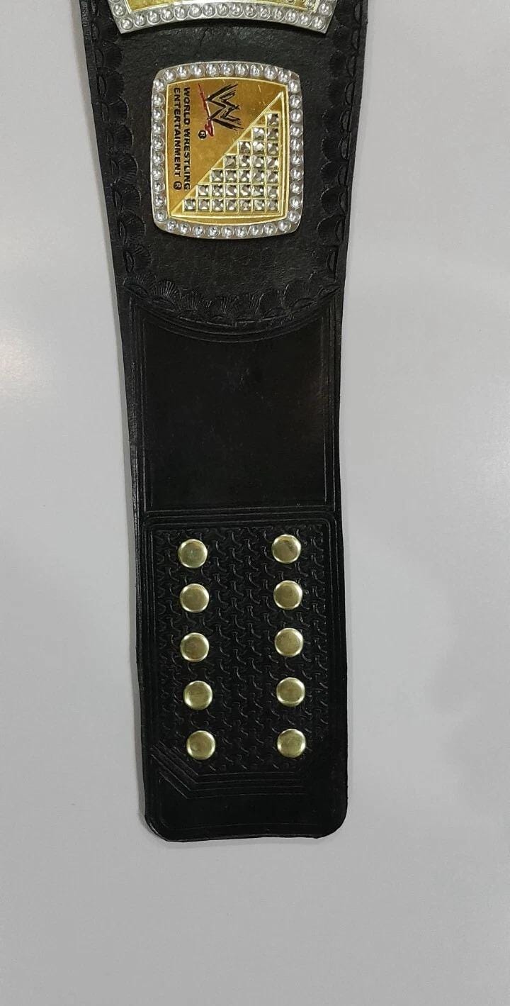 Edge Spinner Championship Belt | 2MM 4MM Replica | World Heavyweight Title | Real Leather | Adult Size Wrestling Belt