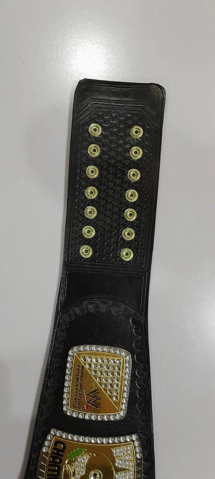 Edge Spinner Championship Belt | 2MM 4MM Replica | World Heavyweight Title | Real Leather | Adult Size Wrestling Belt