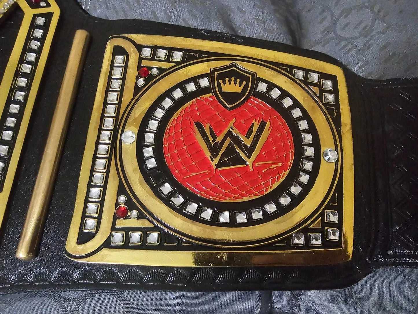 Scratch Logo Championship Replica Belt V2 | 2MM 4MM Zinc Plates | Real Leather Strap | Wrestling Title