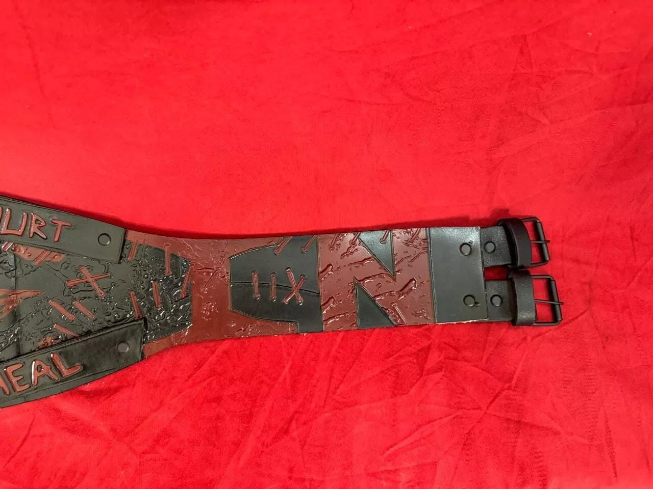 Fiend World Heavyweight Championship Belt | Bray Wyatt Custom Replica | Real Leather | Adult Size | Wrestling Gift