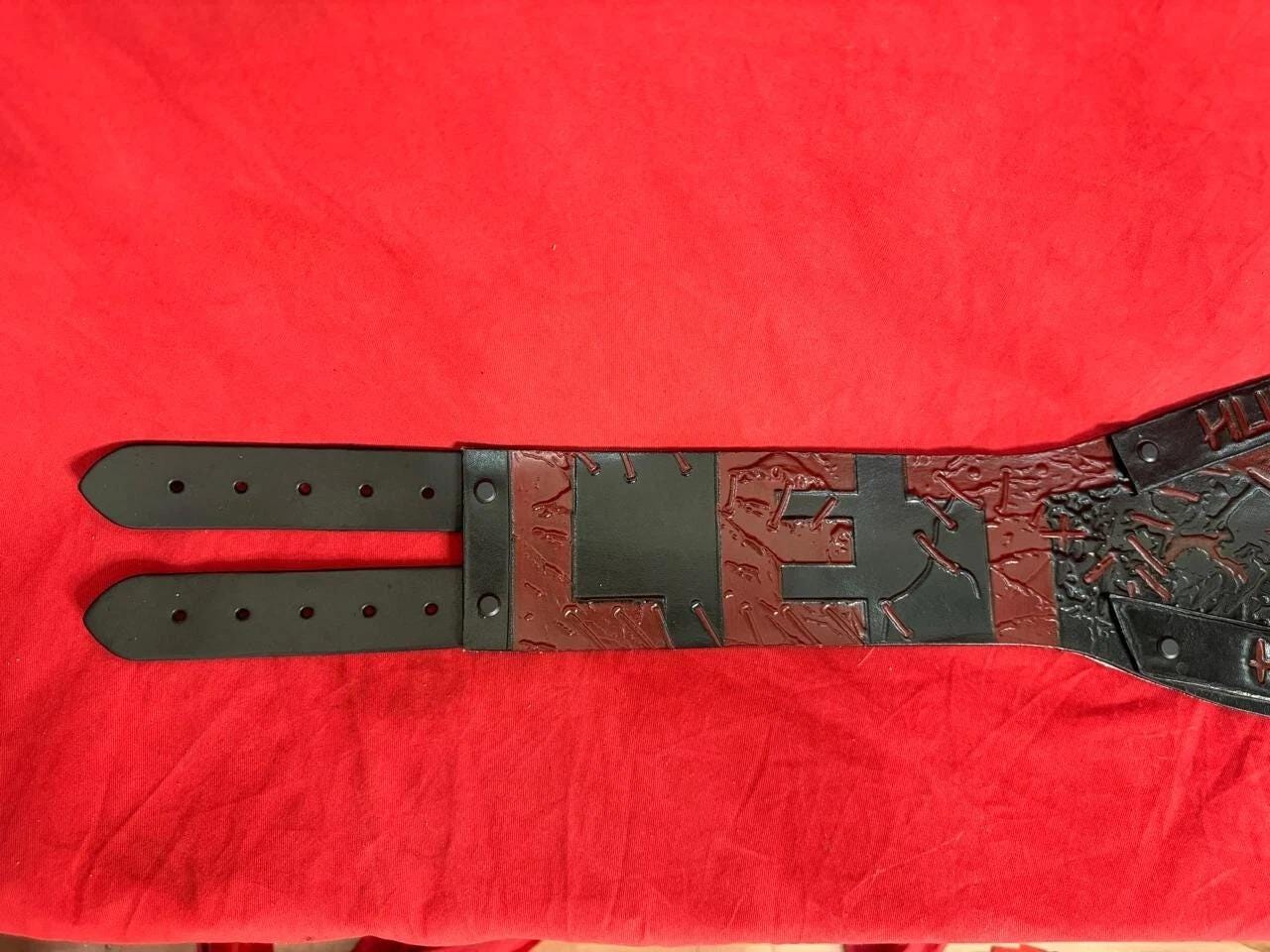 Fiend World Heavyweight Championship Belt | Bray Wyatt Custom Replica | Real Leather | Adult Size | Wrestling Gift