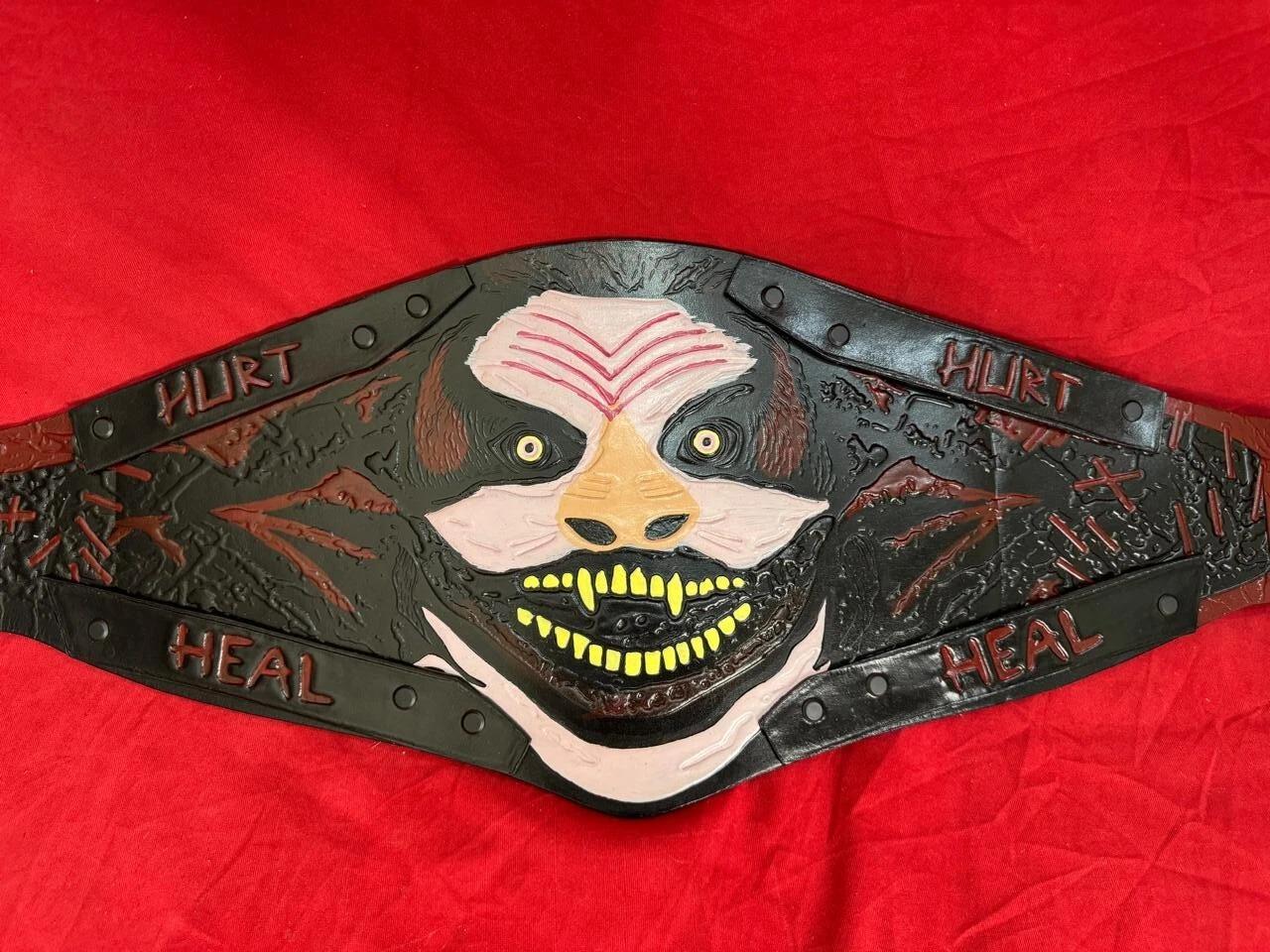 Fiend World Heavyweight Championship Belt | Bray Wyatt Custom Replica | Real Leather | Adult Size | Wrestling Gift