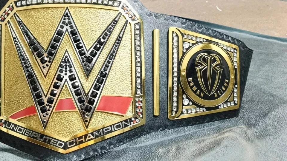 Undisputed Universal title Roman Reigns Side Plates Championship Belt | 1316 Days Tribute | 4MM/2MM Brass Replica | Adult Size | Wrestling