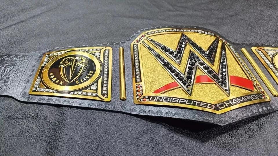 Undisputed Universal title Roman Reigns Side Plates Championship Belt | 1316 Days Tribute | 4MM/2MM Brass Replica | Adult Size | Wrestling
