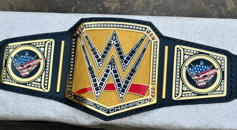Cody Rhodes Undisputed Heavyweight Championship Belt | 2MM 4MM Brass Replica Title | Adult Size Wrestling Belt | Real Leather Strap