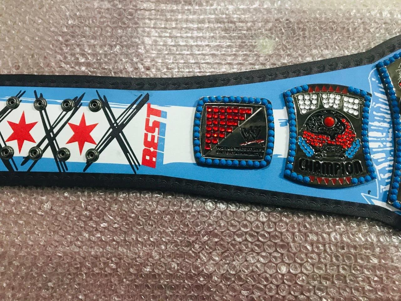 CM Punk Spinner WWE Championship Belt | 2MM 4MM Brass Replica | Real Leather Strap | Wrestling Fan Gift | Adult Size | Fast Free Shipping