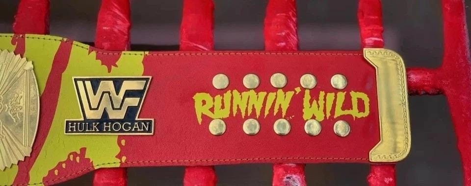 Hulk Hogan Winged Eagle Championship Replica Belt | 2mm 4mm Brass Plates | Wrestling Title Belt | Classic Fan Gift | 50" Adult Size