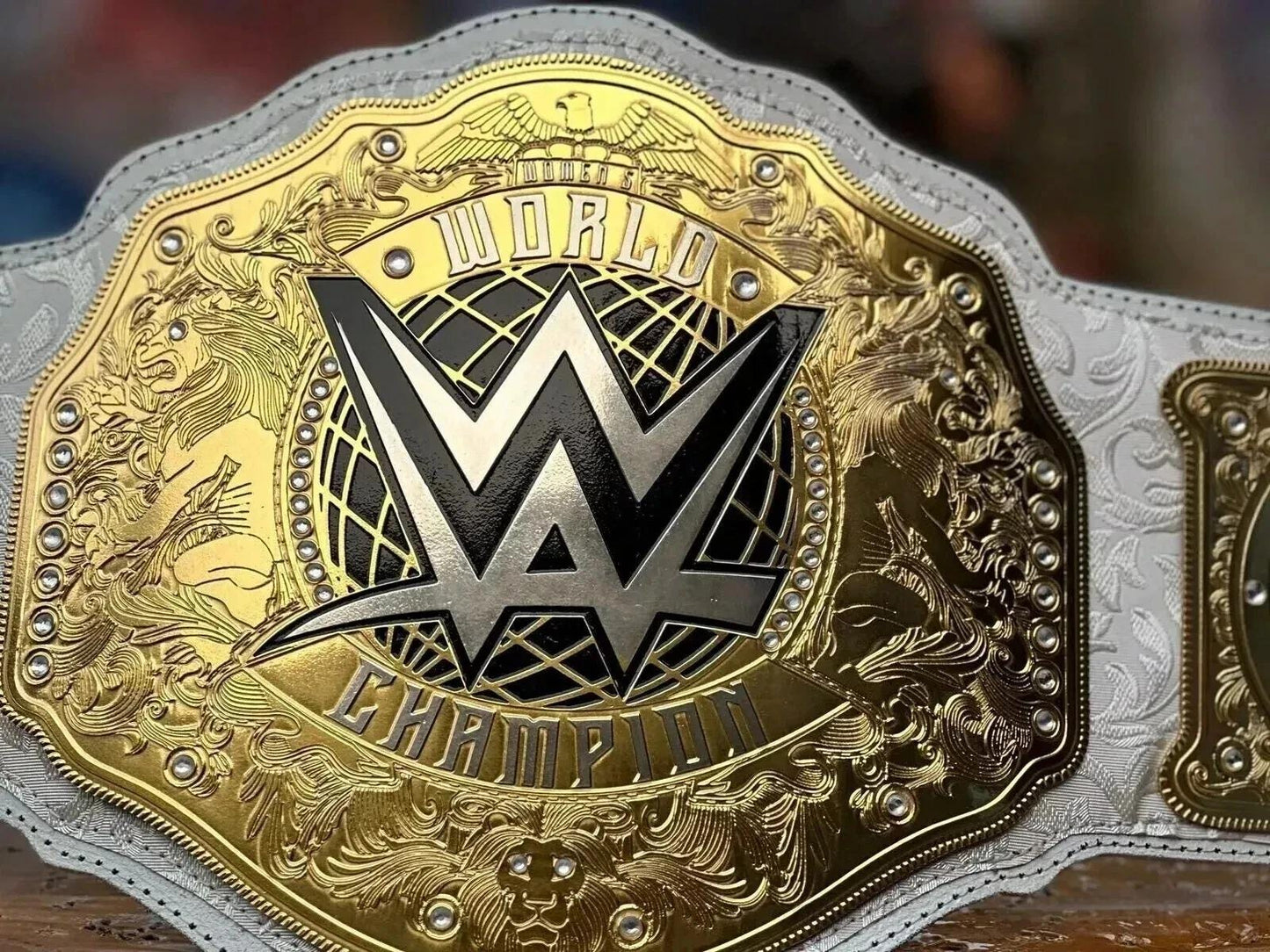 Women's World Heavyweight Championship Belt | 2MM/4MM Brass Replica | Adult Size Wrestling Title | Gift for Her | Rhea Style Belt
