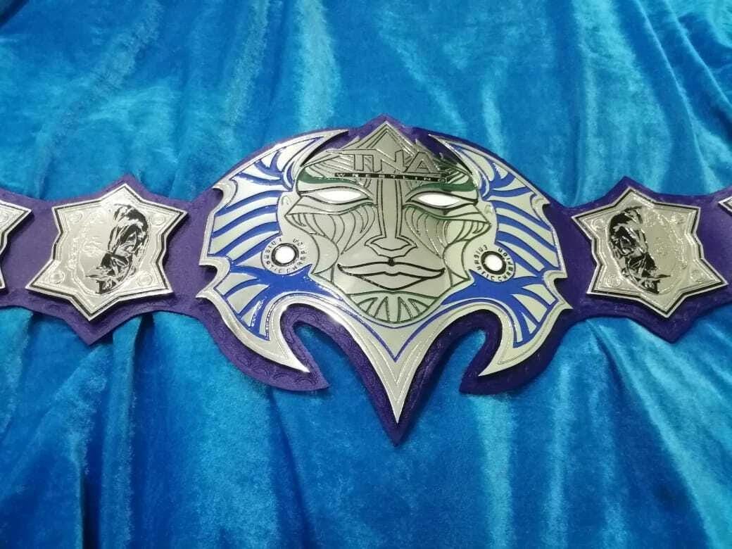 TNA Jeff Hardy Immortal Championship Belt | 2mm 4mm Zinc Plates | Chrome Leather Strap | Adult Size Replica | Wrestling Fan Gift