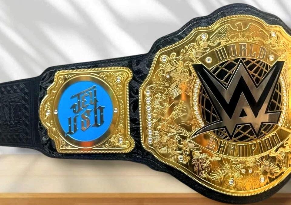 World Heavyweight Wrestling Championship Replica Belt | Jey Uso Side Plates | 6MM Metal Plates | Adult Size Title Belt | New Champion Fan