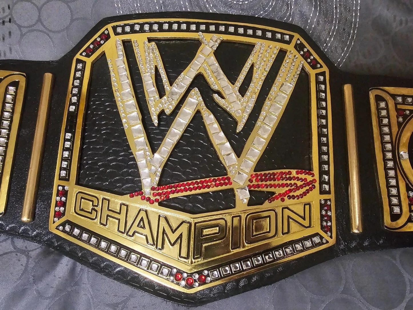 Scratch Logo Championship Replica Belt V2 | 2MM 4MM Zinc Plates | Real Leather Strap | Wrestling Title