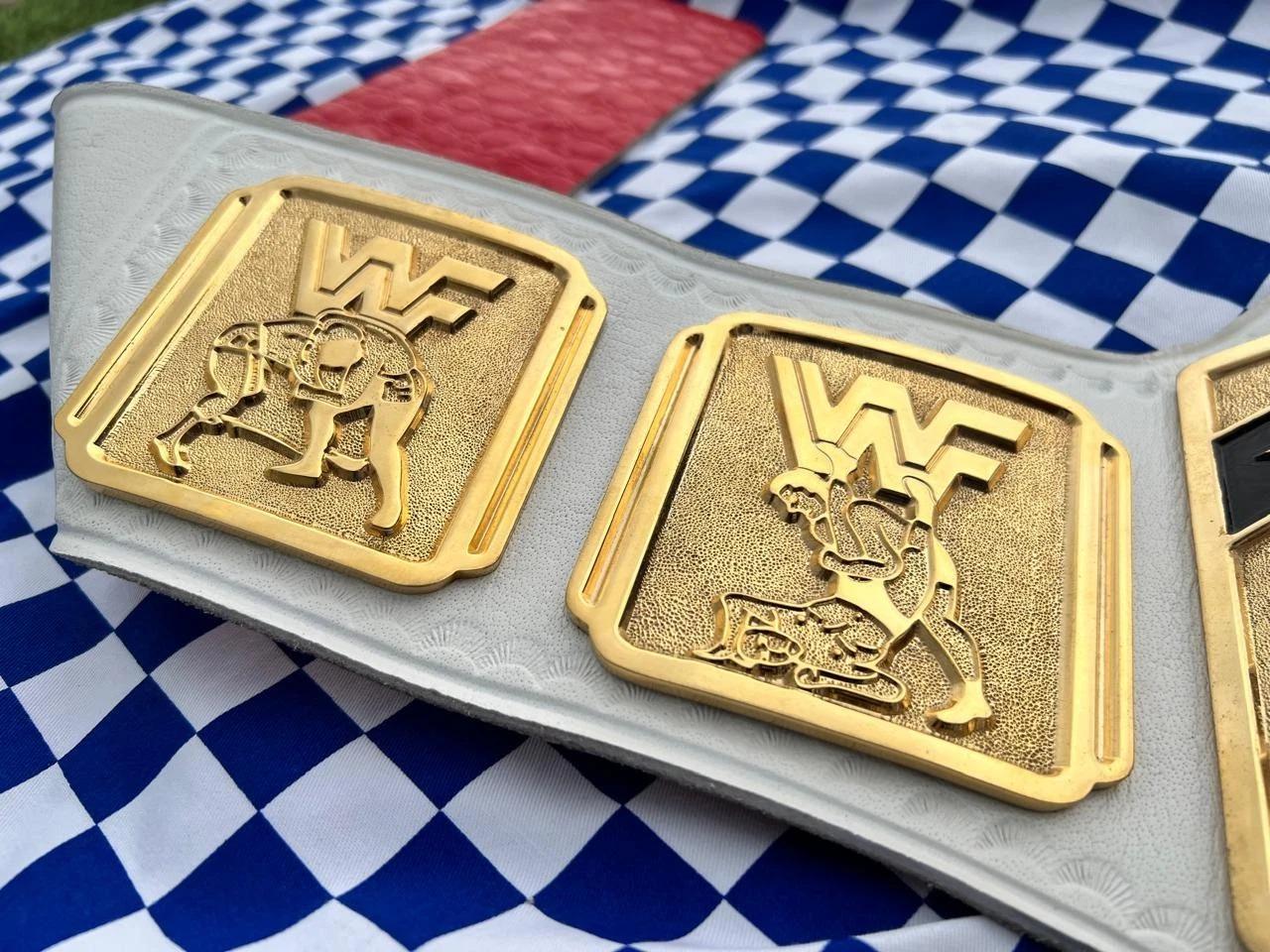 White Intercontinental Championship Belt | Replica Title | 6MM CNC Plates | 24K Gold | Real Leather Strap | Jericho Tribute