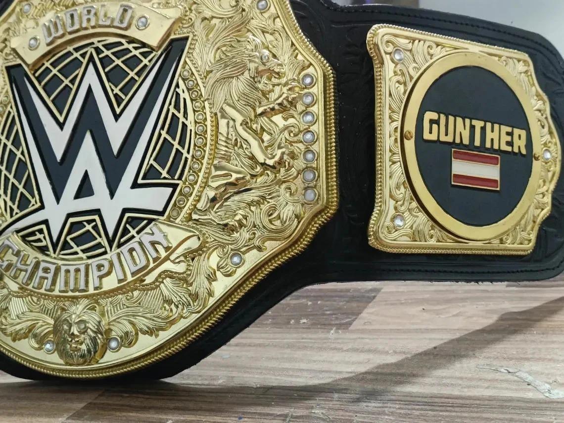 2023 World Heavyweight Gunther Championship Replica Belt