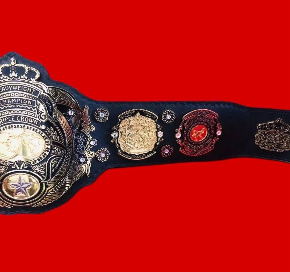 Triple Crown Heavyweight Wrestling Championship Replica Belt 2MM 4MM Zinc