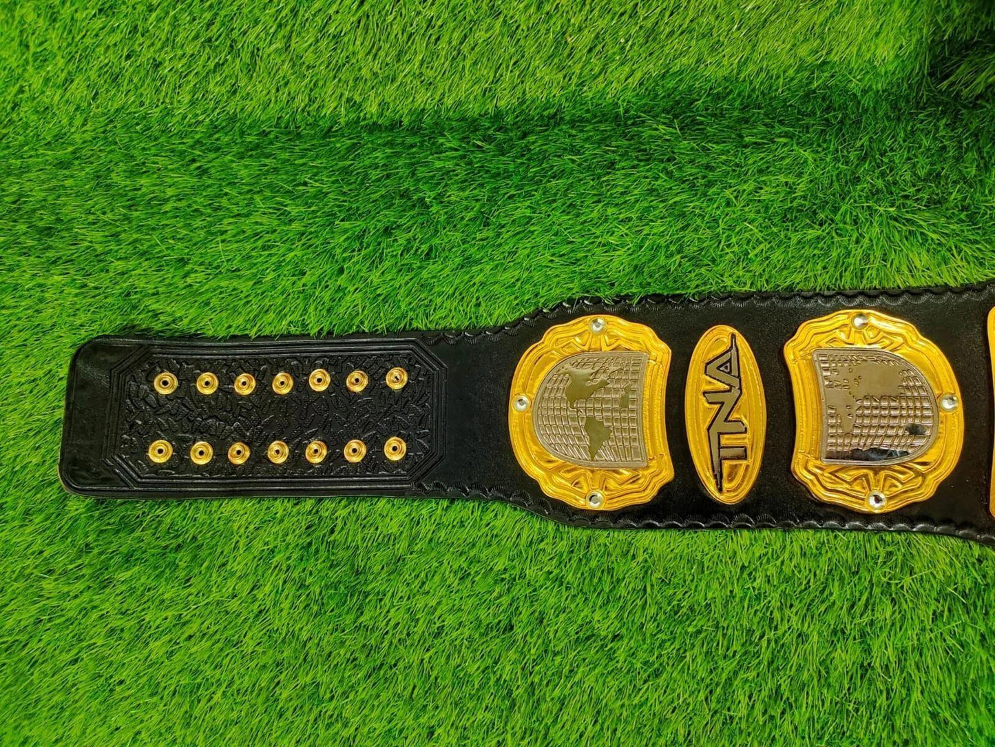 TNA Heavyweight Wrestling Championship Replica Title Belt 2MM 4MM Real Leather
