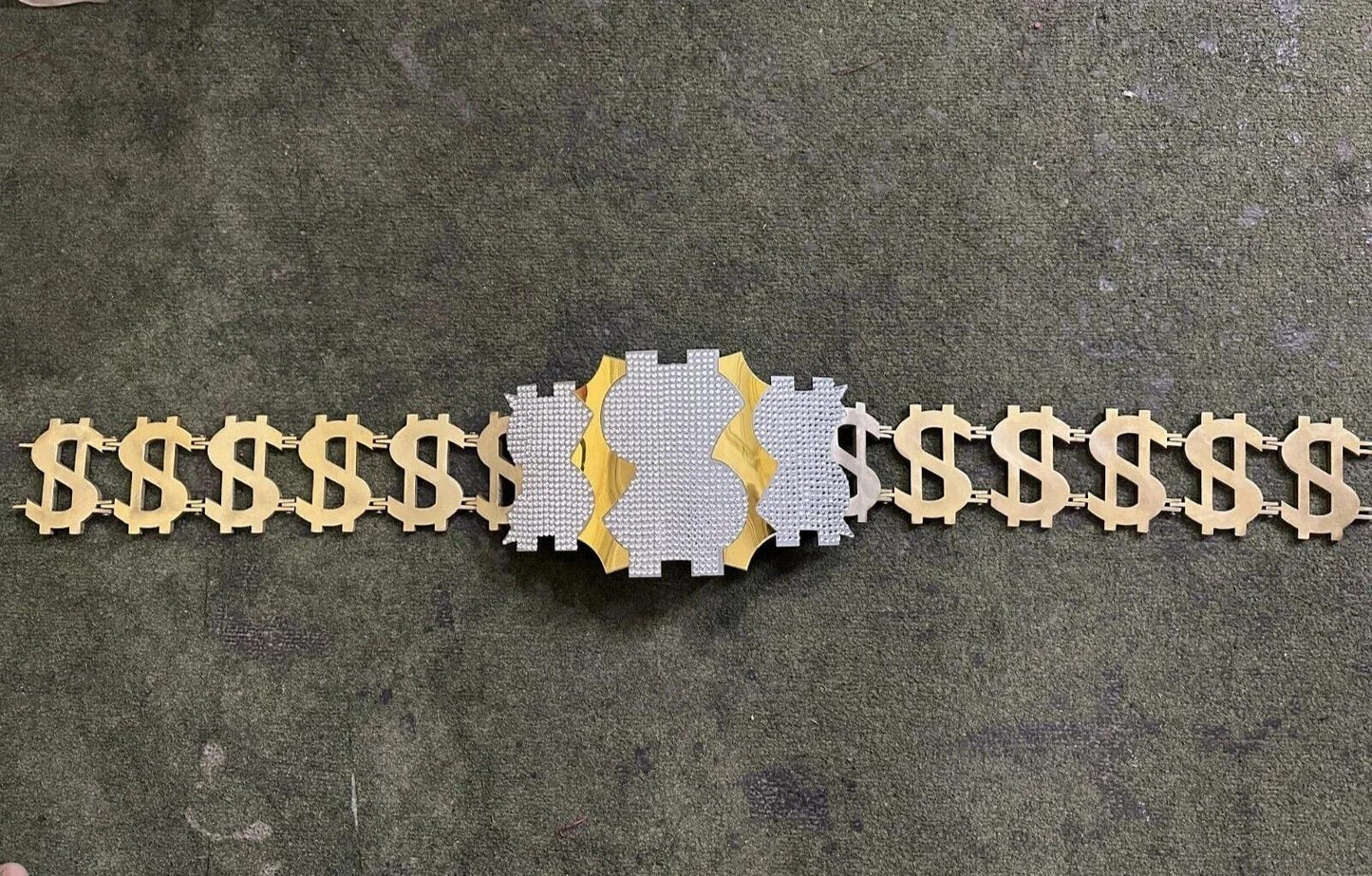 Million Dollar Man Championship Belt Replica Gold Wrestling Title