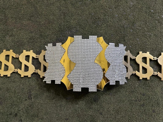 Million Dollar Man Championship Belt Replica Gold Wrestling Title