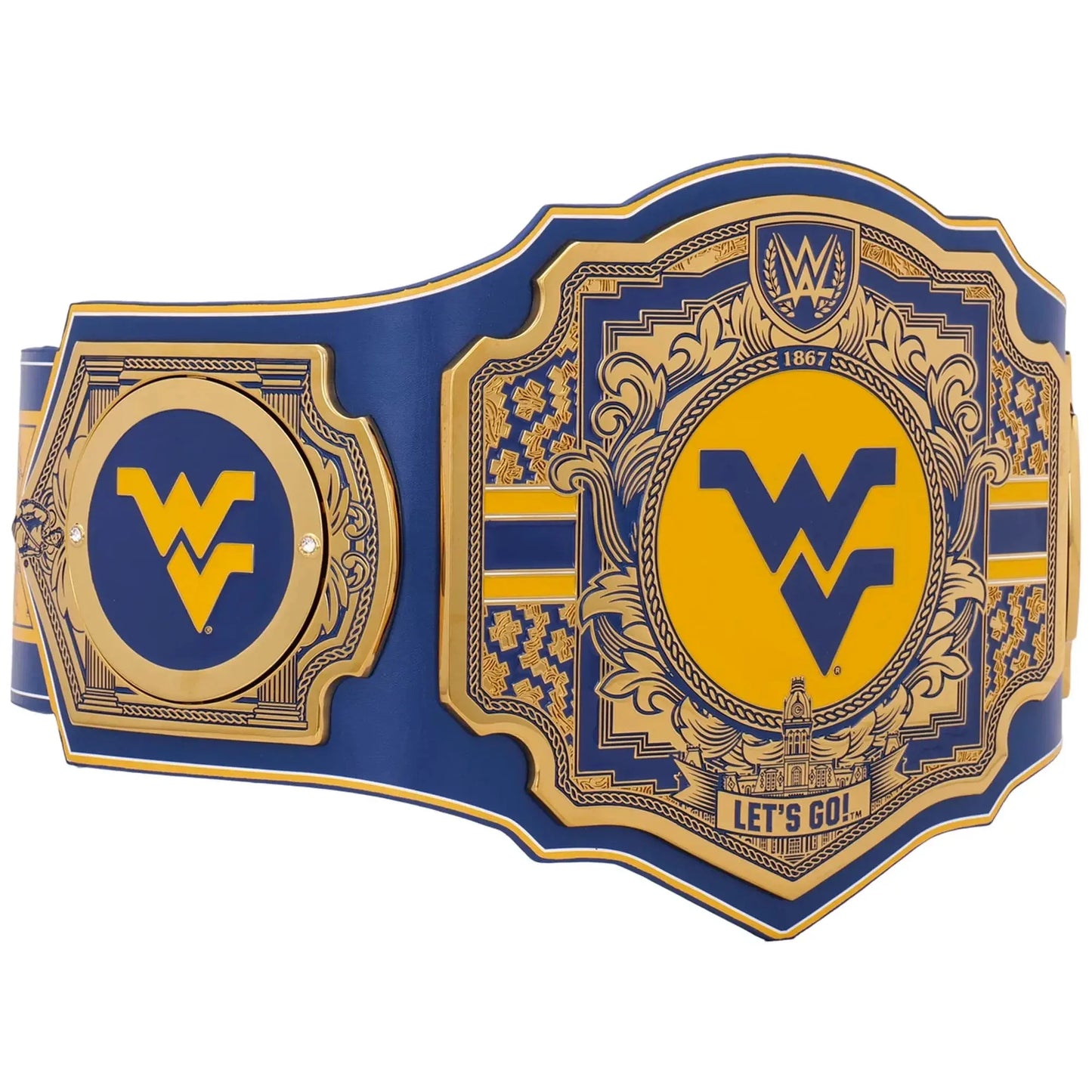 West Virginia Mountaineers WWE Legacy Title Belt 4MM