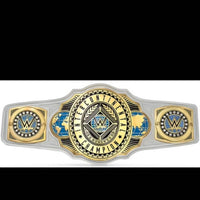 Women's international belt with AJ Lee side plates 4mm and the Women's united states belt Tiffany Stratton side plates. 4mm