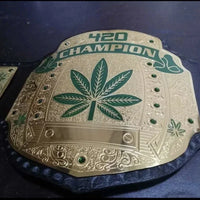 420 Weed World Heavyweight Wrestling Championship Belt Replica