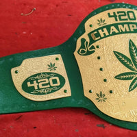 420 Weed World Heavyweight Wrestling Championship Belt Replica