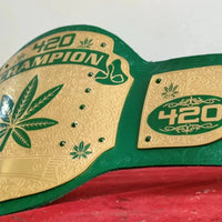 420 Weed World Heavyweight Wrestling Championship Belt Replica
