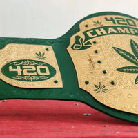 420 Weed World Heavyweight Wrestling Championship Belt Replica