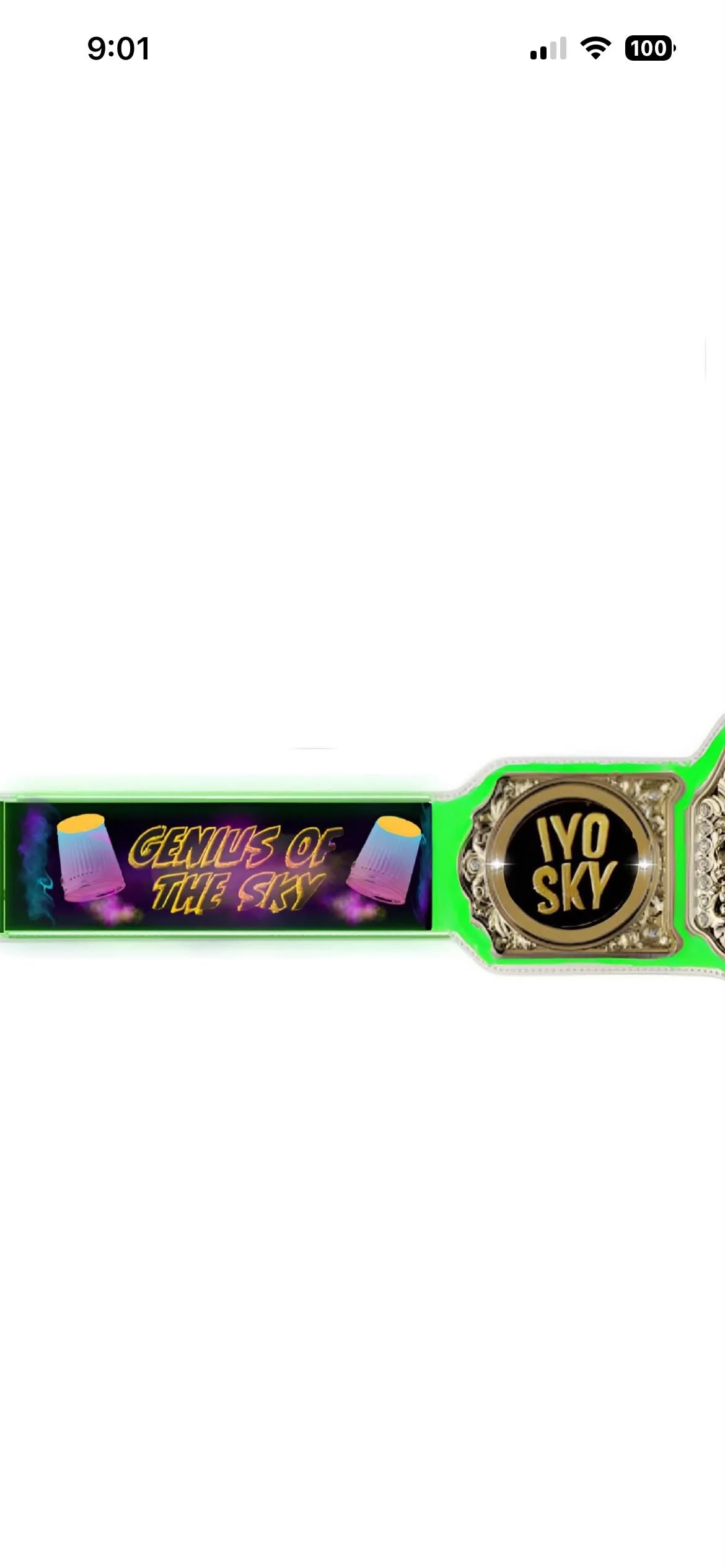 Custom WWE Championship Belt – Iyo Sky “Genius of the Sky” Edition