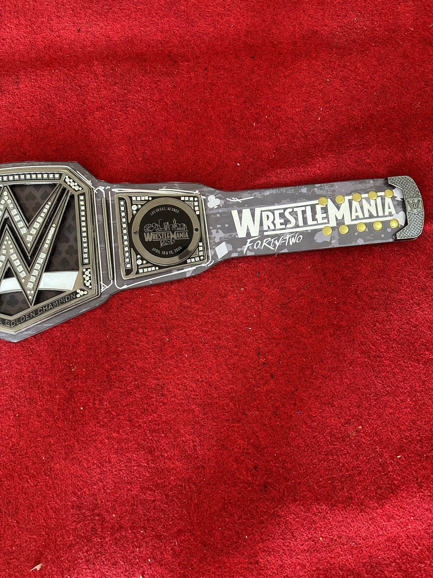 Wrestlemania 42 Championship Replica Title Belt – Adult Size