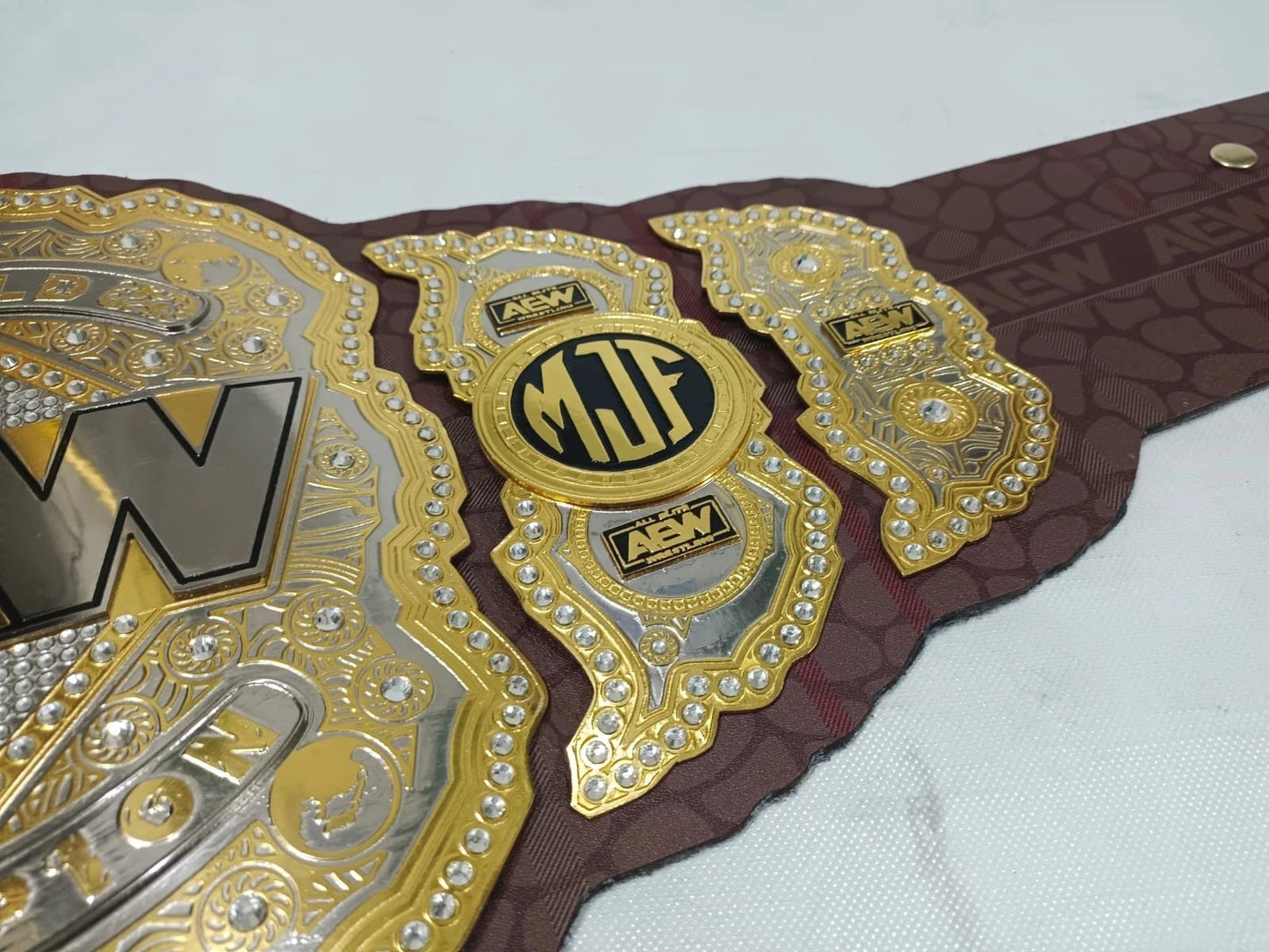 AEW All Elite Wrestling World Championship Belt – MJF Signature Series Replica