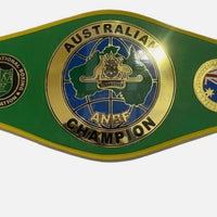 Australian Champion ANBF Boxing Title Belt Replica – Premium Brass Championship Belt with Real Leather Strap