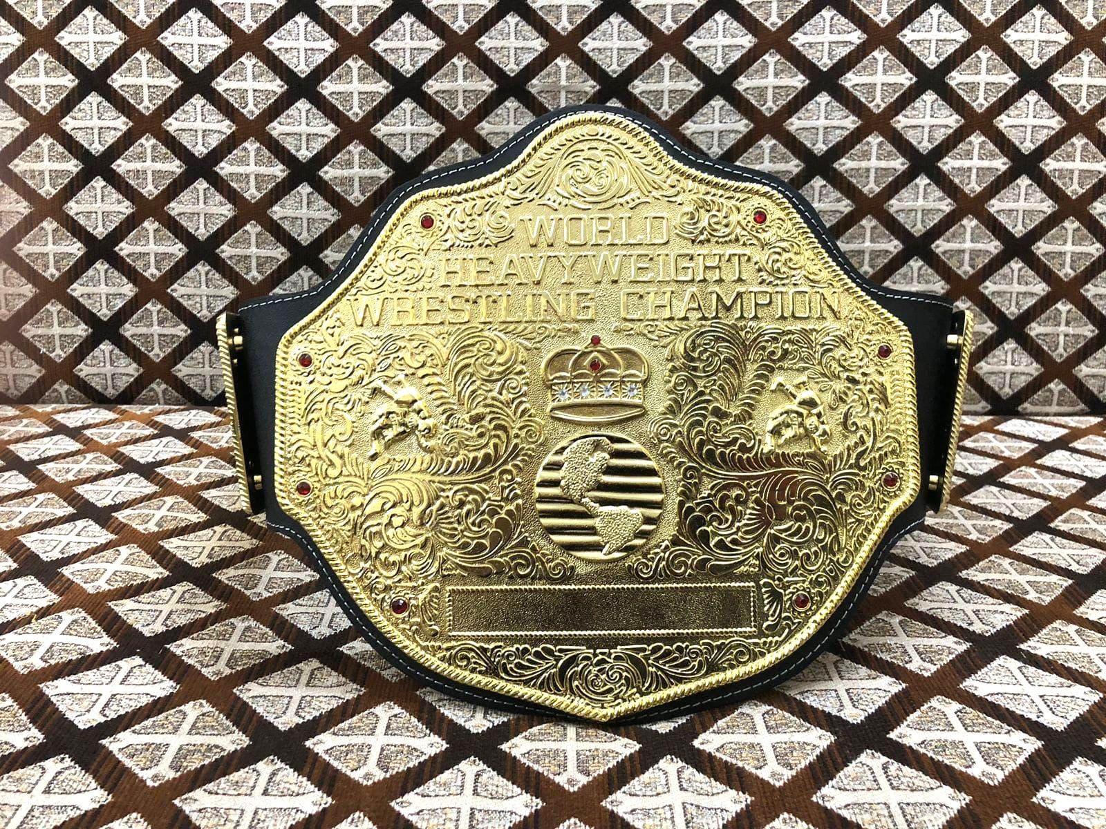 Big Gold World Heavyweight Wrestling Championship Belt