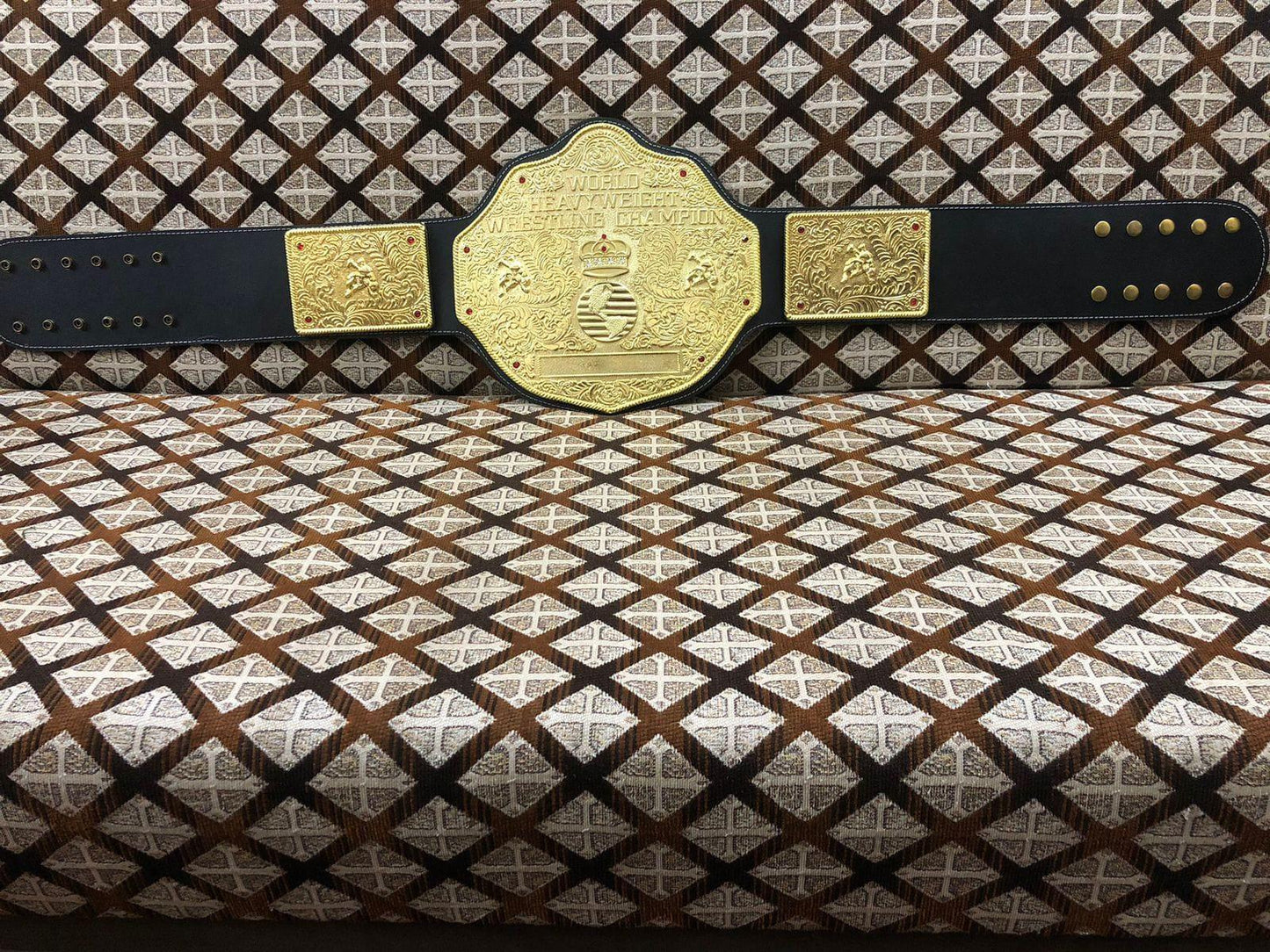 Big Gold World Heavyweight Wrestling Championship Belt