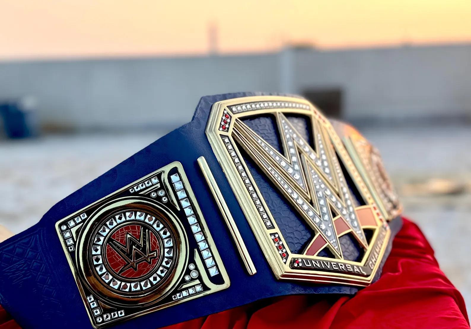 Blue Universal Championship Replica Title Belt blue strap