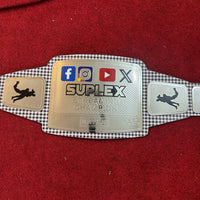 Custom Suplex Streaming Champion Belt 6mm Zinc Plates Personalized Name Plate Wrestling Title Replica