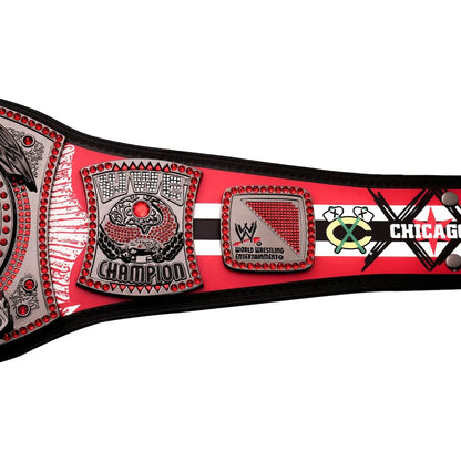 CM Punk Chicago Blackhawks Signature Series Spinner Championship Replica Belt - ELITESTRAPES LIMITED